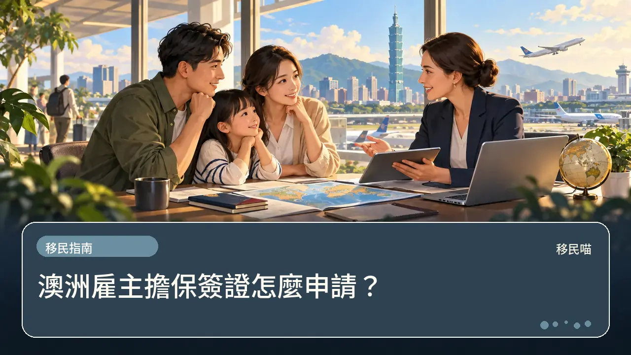 澳洲雇主擔保簽證怎麼申請？主題插畫